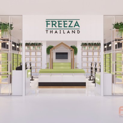 ออกแบบ ผลิต และติดตั้งร้าน : ร้าน Freeza Thailand ประเทศบาร์เรน